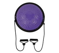 XUXHOU Explosionproof Balancing Half Ball Trainer, Multifunctional Fitness Equipment for Core Strength Stability, with Antislip Base and Massage Effect for Yoga Pilates Exercise (Pink) (Purple)