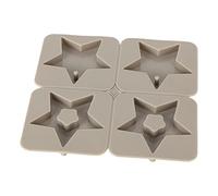 XUXHOU Flexible DIY Silicone Mold Long Service Life Reusable Car Pendant Mold for Home Decorations, for Handcraft Enthusiasts (Five Pointed Star Shaped)