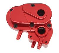 XUXHOU Gearbox, Aluminum Alloy Gearbox Cases RC Car Gearboxs Transmission Housing with Anodized Finish for AXIAL SCX6 1:6 RC Cars (Red)