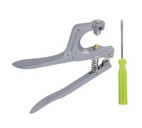 XUXHOU Grommet Tool Kit, Metal Badminton Racket Trumpet Plier Portable Eyelet Plier Clamp Tool with Screwdriver for Installation Grommets