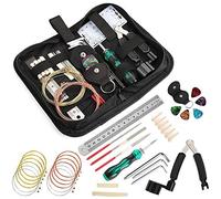 XUXHOU Guitar Maintenance Kit with String Winder, 21-Piece Repair Set for | Professional Tool Set, Durable Metal Construction, Fits Electric/acoustic/classical Guitars, Includes String Cutter and Ruler