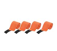 XUXHOU Horse Leg Wraps Set of 4 Self Adhesive Soft Fleece Bandages for Training and Exercising 300cm Long in Vibrant Colors (Orange)