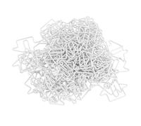 XUXHOU House Shaped Paper Clips Decorative Set for Organizing Papers Students and Office Workers Iron Wire 100 Pieces (White)