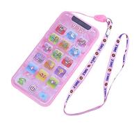 XUXHOU Kids Learning Toy Phone with Alphabet Numbers and Math (Heated | Pretend Play Mobile Phone, Eco-friendly Non- Plastic, Preschool Educational Toy for 3+ Years, English Russian Bilingual