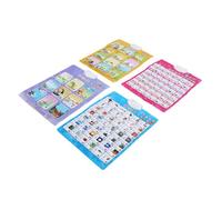 XUXHOU Learning Chinese Poster 4Pcs Educational Interactive Toy for Toddlers PVC Material Speech Development At Home