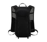 XUXHOU Lightweight Hydration Pack, Nylon Rainproof Backpack, Ideal for Cycling and Running, 16.14x9.45x5.12in Outdoor Sports Bag (Black)
