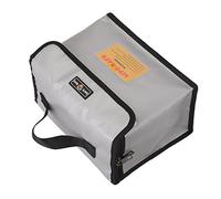 XUXHOU Lithium Battery Explosion Proof Bag, Fireproof Silicone Fiberglass Cloth Storage Pouch with Portable Handle and Zipper Closure, for Drone Battery and Power Bank