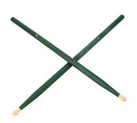 XUXHOU Maple Wood Drum Sticks Hard Maple Wood Drumsticks Wooden Sticks Bright Tone Smooth Thin Tail for Jazz Music (Green)