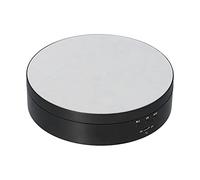 XUXHOU Motorized Rotating Display Stand Durable Electric Turntable for Home and Exhibitions, 3 Speed Adjustable for Photography Display - Made of ABS Material ([Black 138MM Mirror Model English