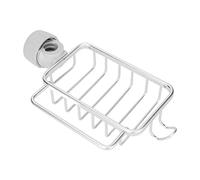 XUXHOU Multi-Purpose Faucet Storage Rack Durable Sponge Holder and Towel Shelf for Kitchen Sink Plastic 1 Unit (Silver)