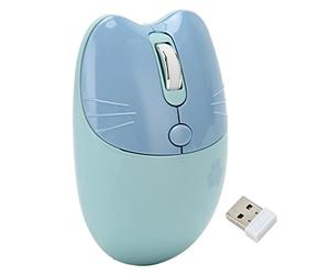 XUXHOU Mute Mouse with Adjustable DPI and Double Mode for Family School Cafe 2.4 GHz Click Wireless Mouse Wireless for the Mac OS X Laptop Computer (Blue)