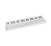 XUXHOU Piano Keyboard Note Chart, with Fingering Guide for Beginners, 61 88 Keys, Chord Pattern Reference Card, Improve Playing Skills