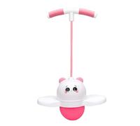 XUXHOU Pogo Ball, High Strength Elasticity Bounce Jumping Ball with Handle Promotes Balance and Coordination Skills for Kids Aged 5 and Up (Pink)