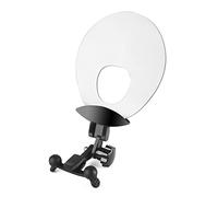 XUXHOU Portable Saxophone Sound Deflector with Adjustable Height Plastic Sound Guard for Soloists and Ensemble Players White 2 Oz