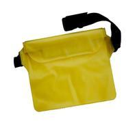 XUXHOU Pouch, Triple Layer Sealed Touchscreen Phone Dry Bag with Waist Strap for Beach Swimming Kayaking Fishing (Yellow)