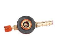 XUXHOU Propane Refill Adapter Brass Gas for Stove Burners, Universal (Red)