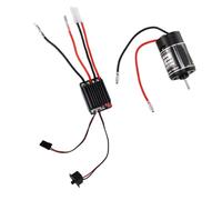 XUXHOU RC Brushed Motor, 550 12T Powerful Starting Torsion, Integrated BEC Function, High Performance ESC, Copper Windings, NiCd/NiMH/Lipo Battery, 320A ESC BEC 5V2A, for RC Crawlers,