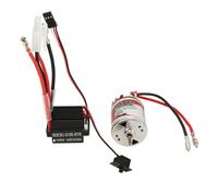 XUXHOU RC Brushed Motor ESC, 540 Brushed Motor ESC Combo Set High Torsion Speed Controller for Traxxas RC Car 7.4V (17T)