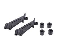 XUXHOU RC Car Rear Wing Bracket, Black Plastic High Strength Replacement Bracket with Enhanced Downforce, for ZD Racing DBX10 7531 1 10 RC Desert Off Road Vehicle