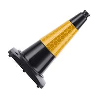 XUXHOU RC Road Cone, Reflective Traffic Cone for RC Car Training, with Durable ABS Material, Fit for HSP HPI AXIAL Models (Black)