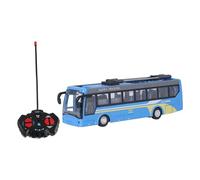 XUXHOU Remote Control Bus, High Simulation RC School Bus Toy with All Directions Driving, Rechargeable for Children (Blue)