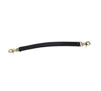 XUXHOU Saddle Grab Strap, Leather Professional Buckled Grab Strap Brass Buckle for Beginners and Children Enhances Equestrian Gear Completeness (Black)