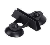 XUXHOU Separation Board PVC Aquarium Fish Tank Clamp/Holder Material Strong Toughness 40PCS Divider Support Clamp/Holder Black/White Suitable Glass: 5-6mm/0.20-0.24inch (Black)