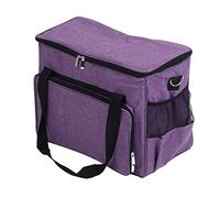 XUXHOU Sewing Machine Dust Cover Multifunctional Storage Bag for Home Embroidery Accessories 600D Oxford Cloth (Purple)