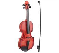 XUXHOU Simulated Violin Toy for Kids, Adjustable String Musical Instrument Beginner Practice with ABS Material (Light Brown)