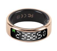 XUXHOU Smart Ring, Fitness Activity Tracker with 50m, Touch Screen, Step Counter, Time Display, Mobile App Connection, for Running Cycling Swimming (Size 12(ID 21.4mm / 0.84in C 67.2mm / 2.65in))