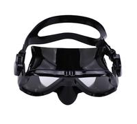 XUXHOU Swimming Glasses, Tempered Glass Lenses with Anti-Fog Coating, Panoramic Clear View for Adults, with Soft Nose Cover and Adjustable Headband, for Snorkeling Diving Pool Beach