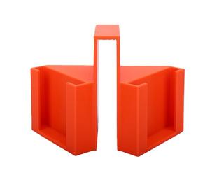 XUXHOU Tennis Camera Mount, ABS Secure Clips On Phone Holder for Match Recording Training Analysis, with Sturdy Structure for 7.2 Inch Phones (Orange)