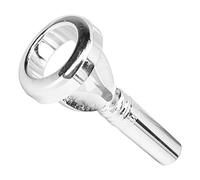 XUXHOU Trombone Mouthpiece Trainer Brass Silver Plated Mouth Strength Trainer Lip Muscle Exerciser with Copper Build Polished Finish for Intermediate Advanced Players