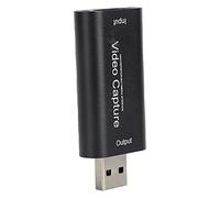 XUXHOU USB 2.0 High Definition Video Card for WIN10/8/7, Ideal for the Live Transmission of the Game, Ironware Black