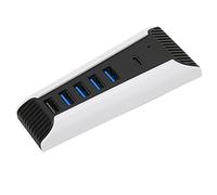XUXHOU USB 5 -port Converge Adapter Efficient for the Console, Comfortable USB Splints for the Simultaneous Process, the Compact ABS Material Easy Trogram Compact Material