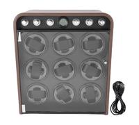 XUXHOU Watch Winder, Smartphone Controlled LED Light Optical Lens Humidity Sensor Quiet 10dB Wood Grain Finish with Auto Start Stop for Automatic Watches