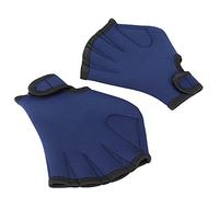 XUXHOU Webbed Gloves, Swimming Training Equipment for Adults Kids, with Adjustable Wrist Strap, Neoprene Material, Water Resistance for Diving Surfing Pool Workout (navy Blue)