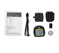 XUXHOU Wireless Bike Computer, with Rainproof Odometer | 2.0 X 1.8 X 0.8 Inch, LCD Display, 14 Functions Speed Distance Time, Wireless Sensor, Easy Mount, CR2032 Included