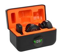 XUXHOU Wireless Lavalier Microphone, 2.4GHz Noise Cancellation Omnidirectional Mic with Bluetooth Music Playback and Real Time Monitoring, for Camera USB C Devices Video Recording