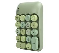 XUXHOU WLAN MECHANICAL KEYBOARD ROUND KEYBOARD VINTAGE Silence Gears for 10 M Accessories for Notebook Desktop Computer (x910 green mixed color wireless keyboard)