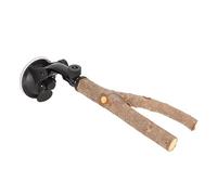 XUXHOU Wooden Non Slip Bird Branch Perch Stand Interactive Training for Small Medium Bird (15CM)