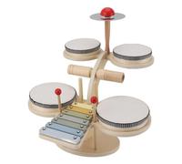XUXHOU Wooden Set, Music Learning Cognitive Development Kids Kit with Drumsticks for Toddlers