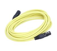 XUXHOU XLR Microphone Cable XLR Audio Cable 20ft Male to Female Professional Oxygen-Free Copper Core High-Fidelity Sound PVC Jacket with Secure Connection for Studio Live (Yellow)