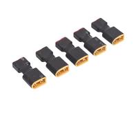 XUXHOU XT60 Adapter, 5PCS T Plug to XT60 Adapter Sturdy PC Tight Connection RC Battery Conversion Connector for RC Car Plane Lipo Battery ESC