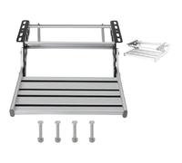 XUXIAO Easy Install Foldable Step, Manual RV Step, Folding RV Entry Stair Fit, Compact Foldable Stepping Stool, for Motorhomes, Campervans, RVs, Travel Trailers Manual-Single-layer