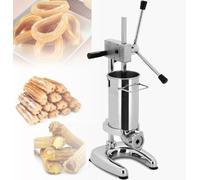 XUXIAO Manual Churro Maker Machine, Vertical Stainless Steel Spanish Churrera Machine, for Restaurant Hotels Cafeterias Bakery 2L