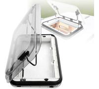 XUXIAO Motorhome LED Skylight Camper Roof Window Vent Kit, RV Caravan Roof Window Hatch, with LED Lights, for Motorhome, Trailer, Camper Van 700 * 500mm