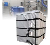 XUXIAO Oil Drum Heating Jacket, IBC Plastic Tank Heating Pad, 0-150℃ Adjustable Oil Pail Heater, for Optimal Temperature Maintenance Silver
