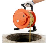 XUXIAO Portable Depth Gauge with Stainless Steel Probe, Indicator Light, Peak Indicator, Measuring Range 10-300 Meters, for Wells, Reservoirs & Pipes 30m