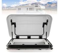 XUXIAO Rv Sunroof Large Caravan Camper Roof Window Vent Kit, with LED Light, Aluminum Alloy Frame, for Caravan, Trailer, Modified Vehicle 800 * 500mm